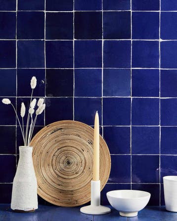 Wandtegel Donkerblauw 13x13cm (Muurtegels, Afbouwmaterialen), Nieuw, Minder dan 20 cm, 10 m² of meer, Wandtegels