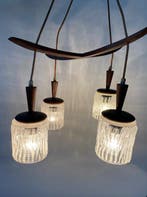 Massive - Plafondlamp - Opaline glas, Messing, Teak