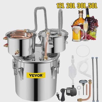 SucceBuy 12L 20L 30L 50L Alcohol Brewing Distiller DIY Moons, Verzenden, Nieuw