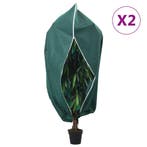 vidaXL Plantenhoezen met ritssluiting 2 st 70 g/m² 1x1,55 m, Verzenden, Nieuw