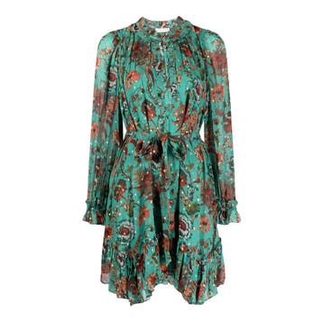 Ulla Johnson • zijden jurk Anais • S (6), Verzenden, Nieuw, Maat 36 (S), Groen