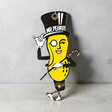 Mr. Peanut - Emaille plaat - Emaille
