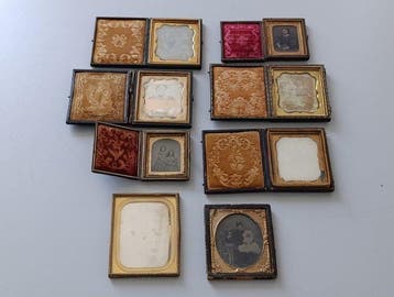 Collectie van memorabilia - historische foto