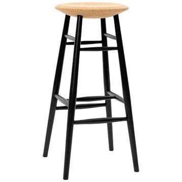 HEM Drifted Barkruk Licht Kurk / Zwart - Ongebruikt, Ophalen of Verzenden, Zo goed als nieuw, Metaal, 60 tot 90 cm