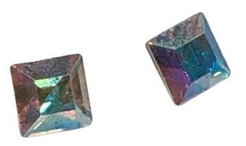 2 x Preciosa kristal puntsteen vierkant 4 mm – transparant, Ophalen of Verzenden, Nieuw, Overige typen