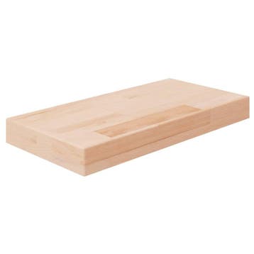 vidaXL Plank 40 x 20 x 4 cm onbewerkt massief eikenhout, Huis en Inrichting, Woonaccessoires | Wandplanken en Boekenplanken, Verzenden