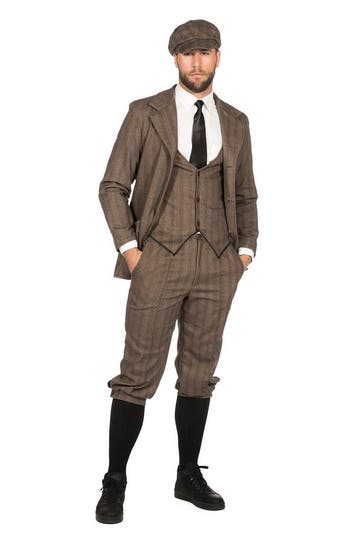 Colbert Peaky Blinders Roaring 20s Bruin, Kleding | Heren, Carnavalskleding en Feestkleding, Ophalen of Verzenden, Nieuw
