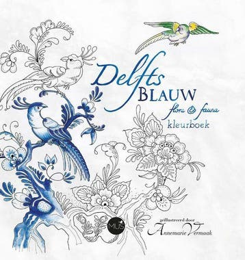 Delfts Blauw flora & fauna kleurboek (Goed), Verzenden, Nieuw
