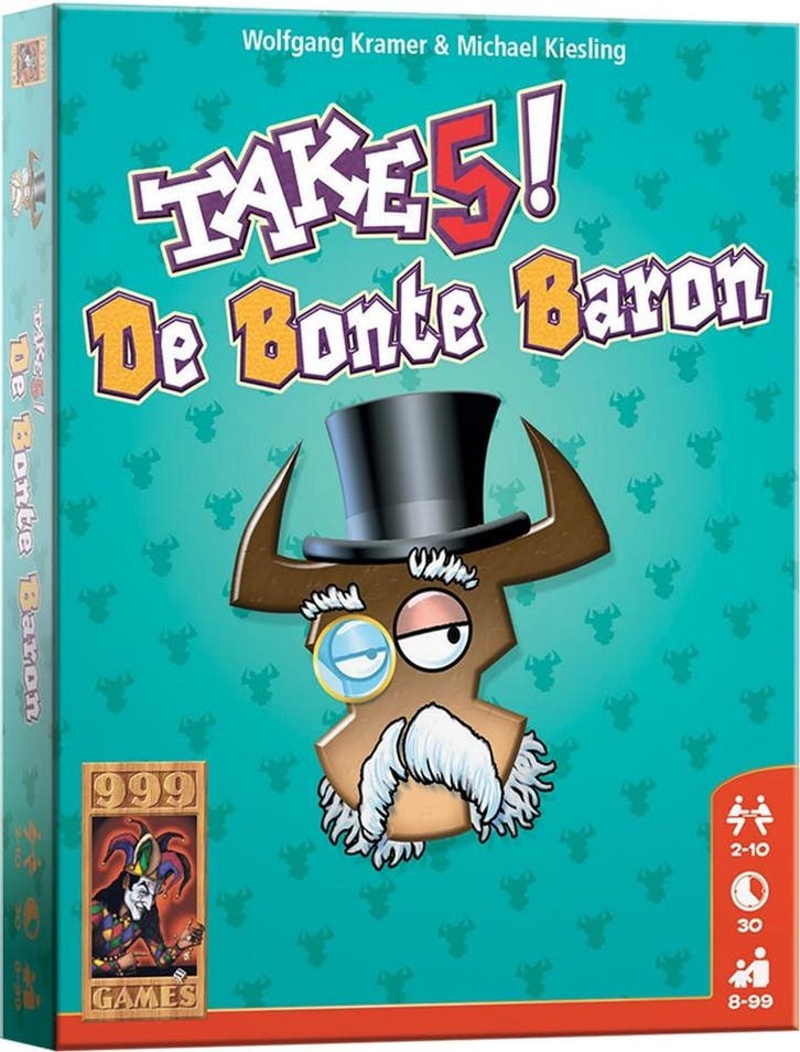 Take 5! - De Bonte Baron - Kaartspel | 999 Games -, Hobby en Vrije tijd, Gezelschapsspellen | Kaartspellen, Nieuw, Verzenden