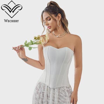 Satijnen Vintage Overbust Corset met Kant en Rits - Stijlvol, Kleding | Dames, Ondergoed en Lingerie, Verzenden