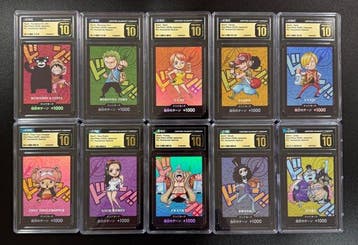 Bandai - 10 Graded card - One Piece - KUMAMON & STRAW HAT, Nieuw