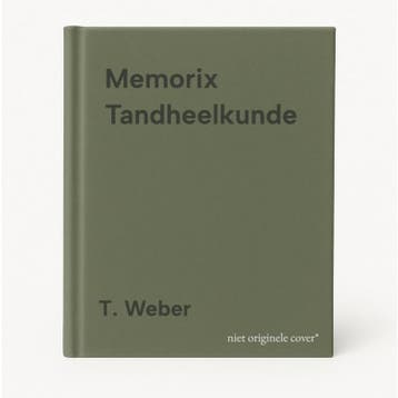 Memorix Tandheelkunde - T. Weber 9789062284412, Boeken, Verzenden, Zo goed als nieuw, T. Weber