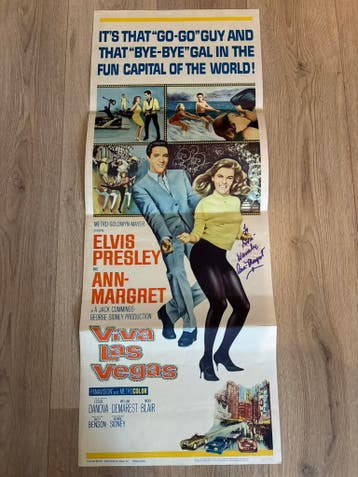 Elvis Presley originele filmposter Viva Las Vegas (1964), Ophalen of Verzenden, Gebruikt, Poster, Artwork of Schilderij