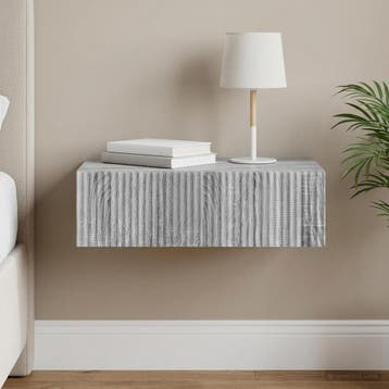 vidaXL Wandmontage Zijtafel 59 x 34,5 x 17 cm Bewerkt hout, Huis en Inrichting, Verzenden, Nieuw