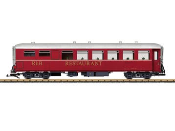 LGB 31528 RhB Speisewagen, Metallrader (Personenwagons), Overige typen, Nieuw, Ophalen of Verzenden, LGB