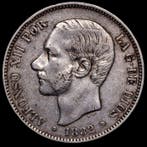 Spanje. Alfonso XII. 5 Pesetas 1882*82 Madrid MSM (Zonder