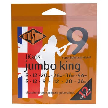Rotosound JK30SL Jumbo King 009 12 snarige snarenset, Ophalen of Verzenden, Nieuw