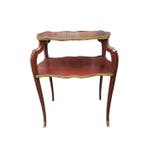 Bijzettafel - Hout, Verguld messing