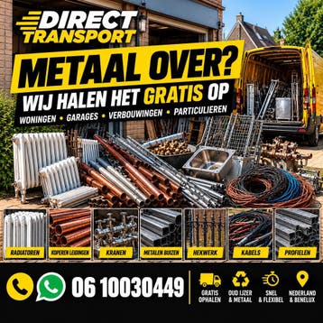Gratis Oud IJzer Ophalen | Koper Metaal | Direct Transport