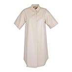 Frogbox • leerlook blouse jurk • 36, Verzenden, Beige, Nieuw, Maat 36 (S)