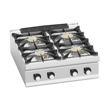 GGM Gastro | Gasfornuis tafelmodel - PAOLO 900 - 800x900mm -, Verzenden