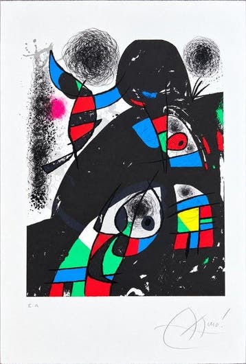 Joan Miro (1893-1983) - San Lazzaro et ses Amis