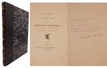 Signé ; Jean Bénédict - Premier livre des Chansons-Proverbes