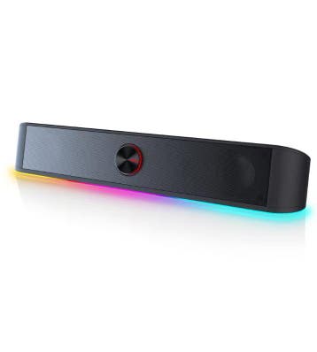 RGB Soundbar PC Speaker 2.0 Stereo USB 3.5mm Luidspreker, Muziek en Instrumenten, Soundmodules, Verzenden, Nieuw