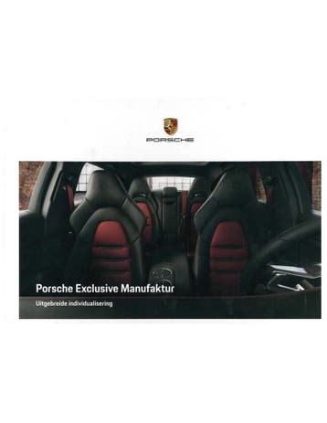 2020 PORSCHE EXCLUSIVE MANUFAKTUR HARDCOVER BROCHURE, Nieuw, Porsche, Author