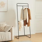 Kledingrek Sandviken kapstok staal 166x63x48 cm zwart [en.ca, Verzenden, Nieuw