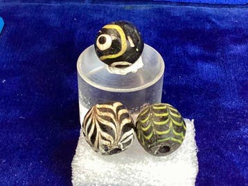 Late Romeinse periode - vroege islam Glas Glazen oogparel -