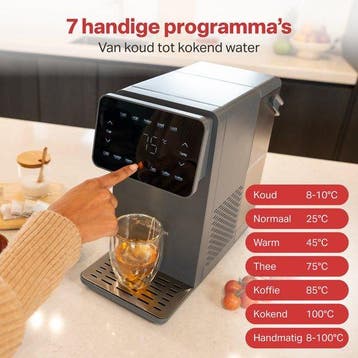 2dekans | AoraKitchen Heetwaterdispenser - 4.5L - Kunststof, Witgoed en Apparatuur, Waterkokers, Ophalen of Verzenden, Zo goed als nieuw