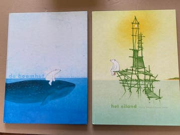 2 Groot Formaat Prentenboeken - Marije Tolman - De IJsbeer, Verzenden, Zo goed als nieuw, Fictie algemeen, 5 of 6 jaar