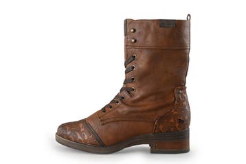 Mustang Veterboots in maat 45 Cognac, Overige kleuren, Verzenden, Overige typen, Zo goed als nieuw