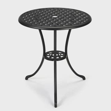 60cm Gietijzeren Bistro Tafel met Paragolhouder - Perfect vo, Tuin en Terras, Tuinsets en Loungesets, Verzenden, Nieuw