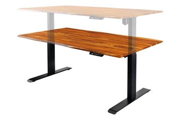 Bureau MAMMUT 140 cm tafelblad van sheeshamhout zonder poten, Ophalen of Verzenden, Nieuw