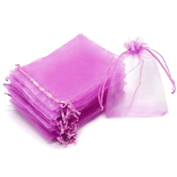 Organza Zakjes - 10x15 cm - Lila Paars - 50 Stuks -, Verzenden, Nieuw