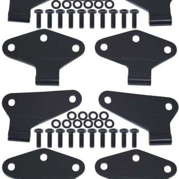 Kentrol 07-18 Jeep Wrangler JK Body Door Hinge Set 8 Pieces, Ophalen of Verzenden