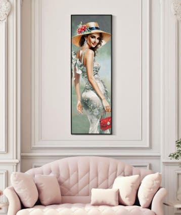 ELEGANT GELAKT CANVAS MET FRAME -H- CM 52X4,5X152 -, Ophalen of Verzenden, Nieuw