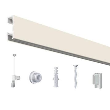Click Rail / Schilderij Ophangsysteem - Mat Wit - Comple...