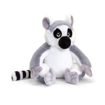 Keel Toys maki aap knuffel - pluche - 25 cm - grijs - apen, Verzenden, Nieuw