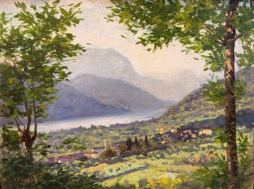 Teodoro Wolf Ferrari (1878-1945) - Mattino sul lago