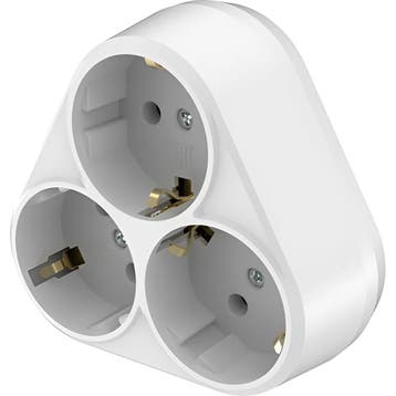 Stopcontact Splitter - Verdeelstekker - Brinton - 3, Ophalen of Verzenden, Nieuw