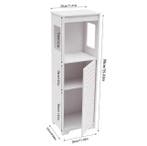 Badkamer Opbergkast met Deur en Planken – Smal Toiletmeubel, Verzenden, Nieuw