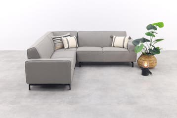 VDG Boavista Sunbrella hoekbank (3-delig) - Nature Grey, Verzenden, Nieuw, Overige materialen