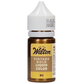 Wilton Kleurstof Vloeibaar Vintage Goud 30g, Verzenden, Nieuw