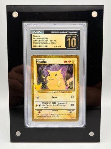 Pokémon - 1 Graded card - Pikachu - 30th Celebration -, Nieuw