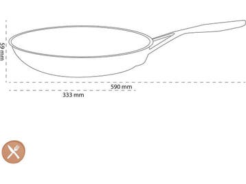 Demeyere Multiline - Koekenpan - Ø32 cm - RVS, Verzenden, Zo goed als nieuw