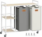 Waswagen met wasmand 2 vakken - 100 l - wassorteerder - 87, Verzenden, Nieuw