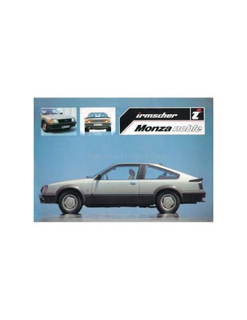 1981 OPEL MONZA NOBLE BY IRMSCHER BROCHURE DUITS, Nieuw, Opel, Author
